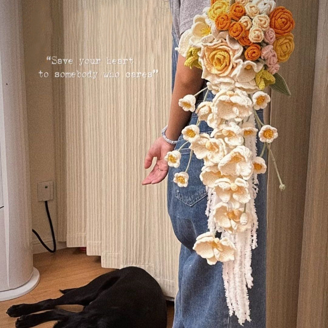 Crocheted Cascade Bouquet