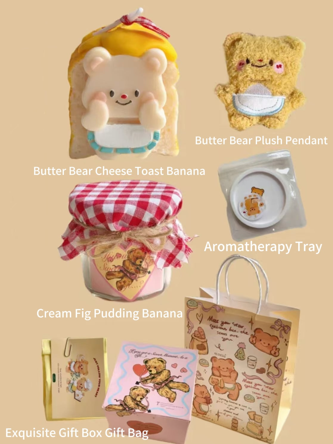 Butter Bear Cheese Toast Aromatherapy Candle Gift Box