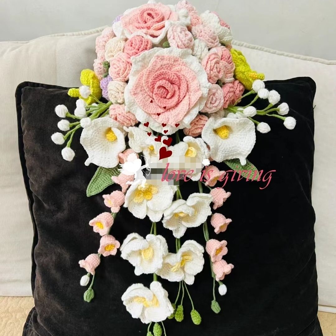 Crocheted Cascade Bouquet
