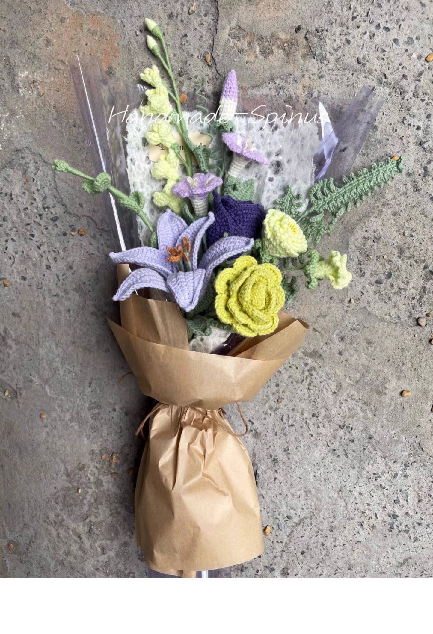 Purple lily mix and match bouquet