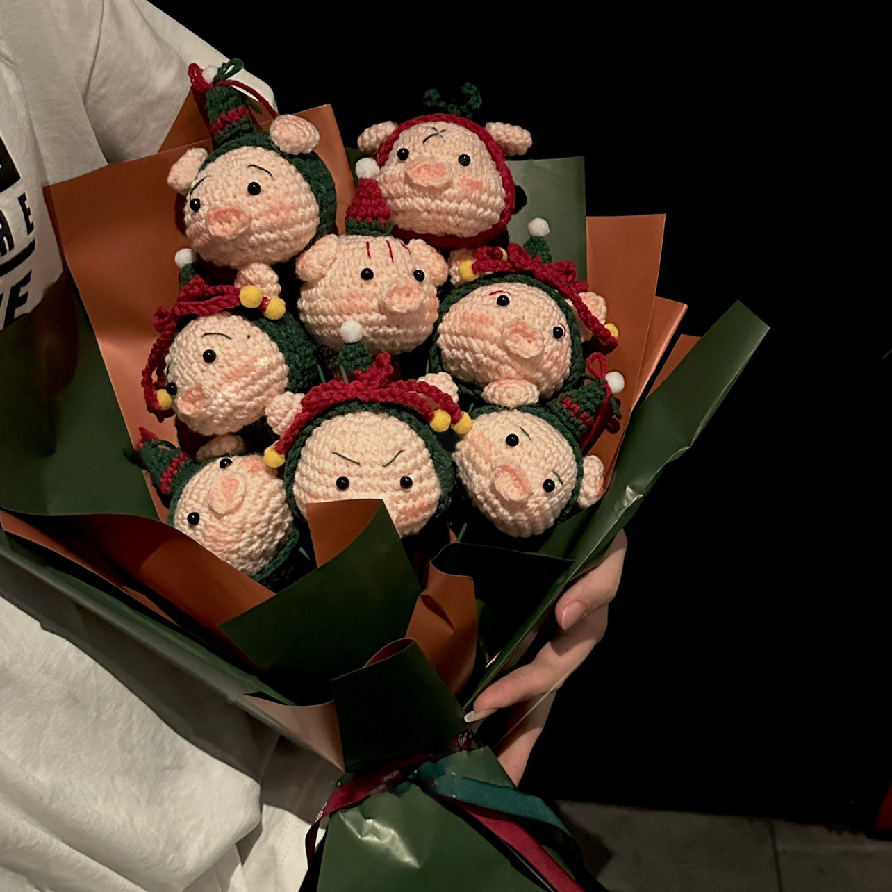 Christmas Pig Bouquet