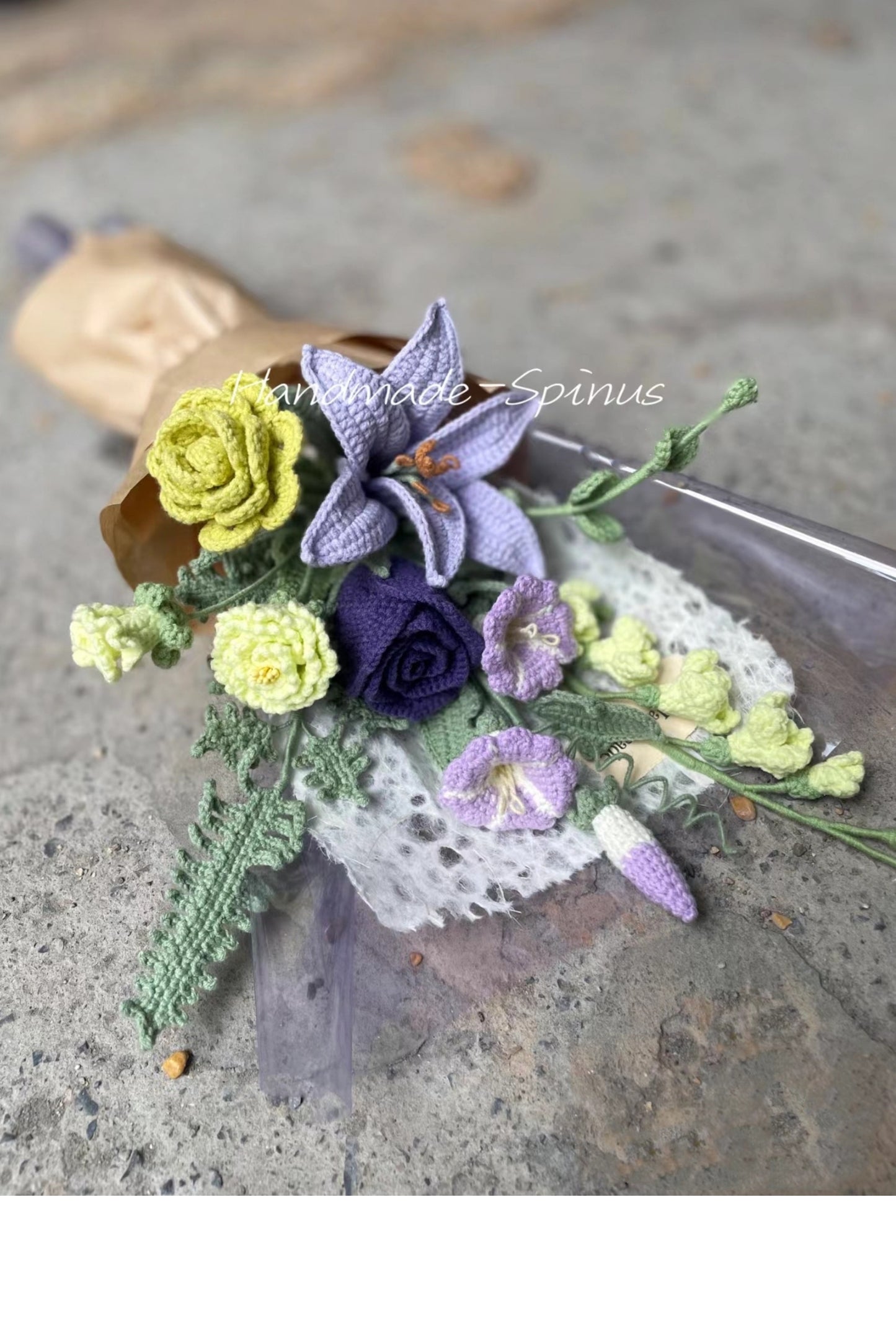 Purple lily mix and match bouquet