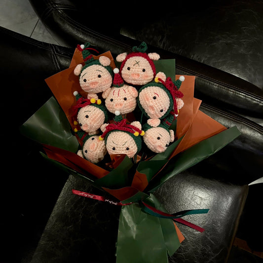 Christmas Pig Bouquet