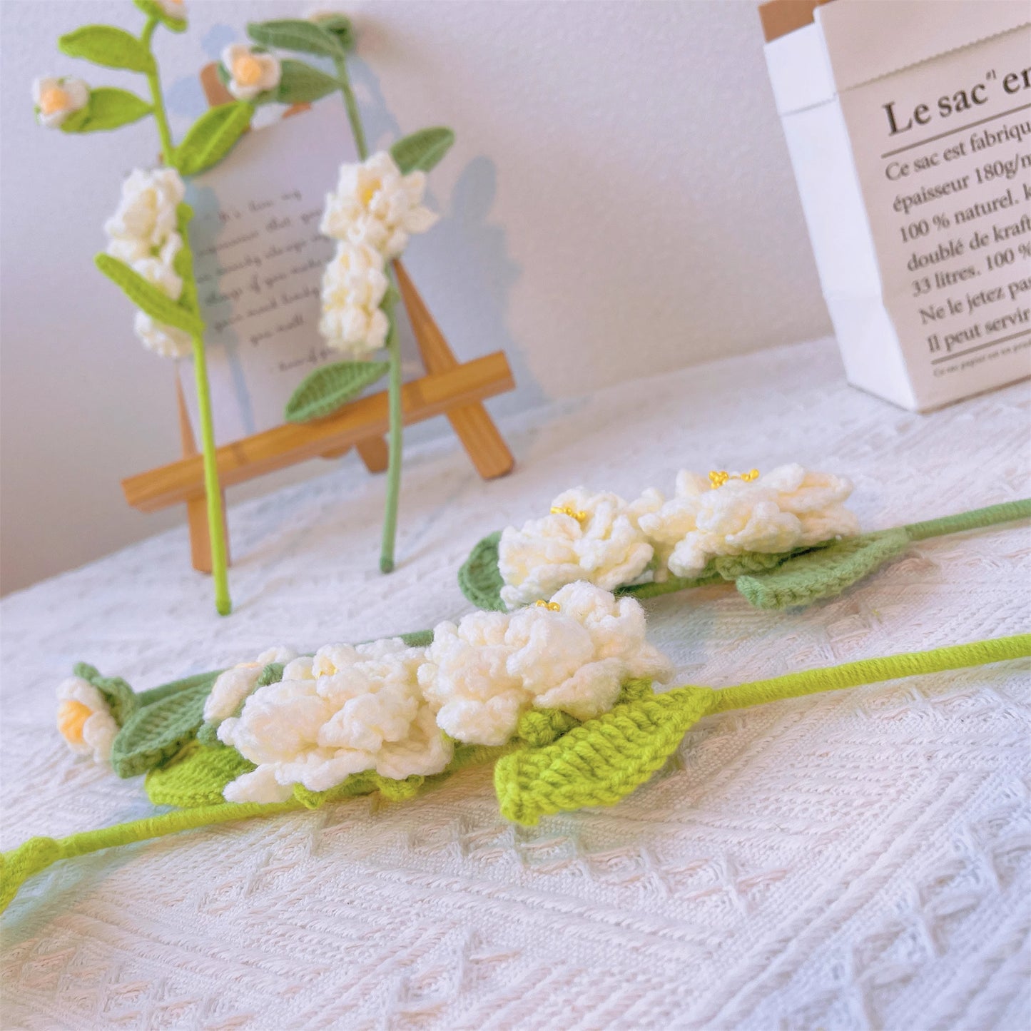 Hand Crocheted Gardenia