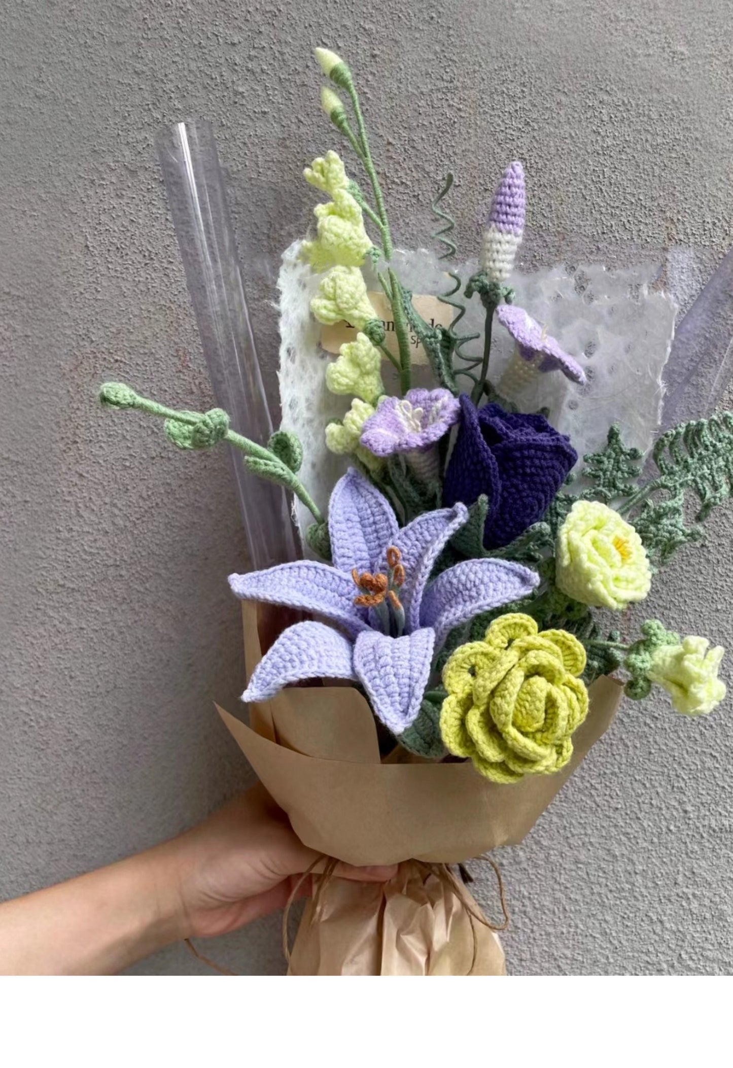 Purple lily mix and match bouquet