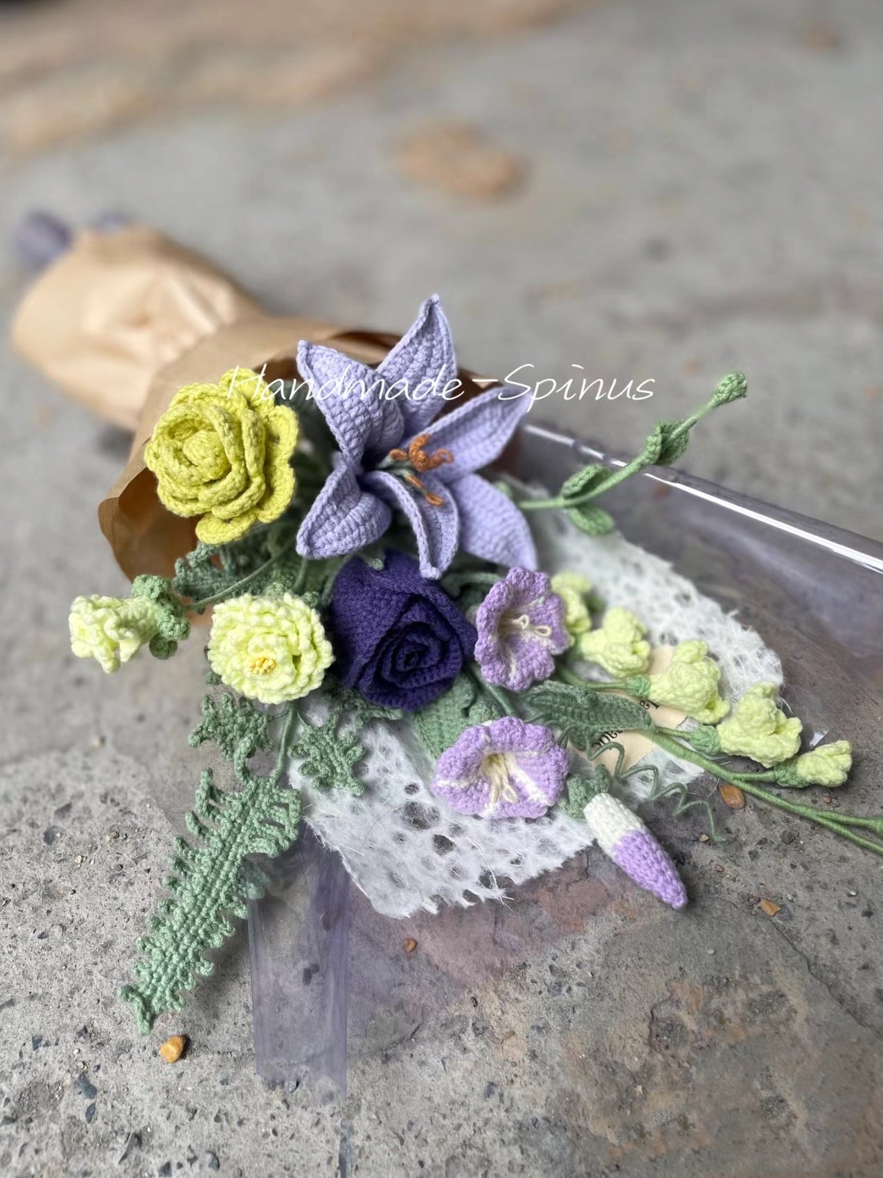 Purple lily mix and match bouquet