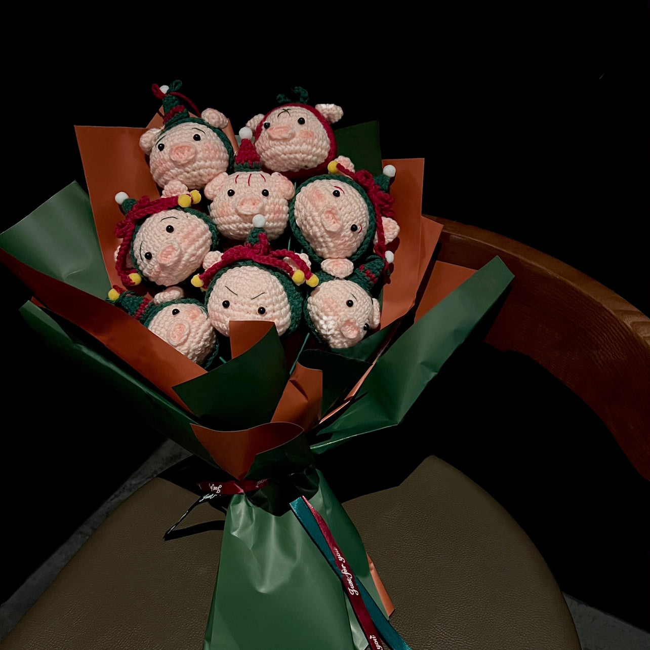 Christmas Pig Bouquet