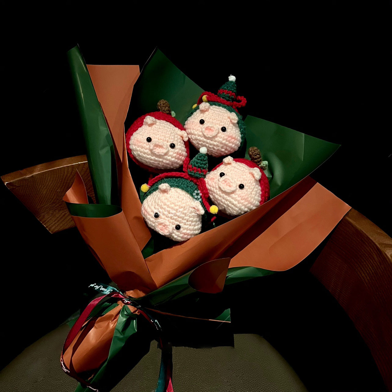 Christmas Pig Bouquet