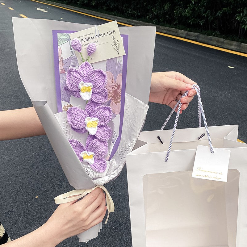 Hand Crocheted Phalaenopsis Bouquet