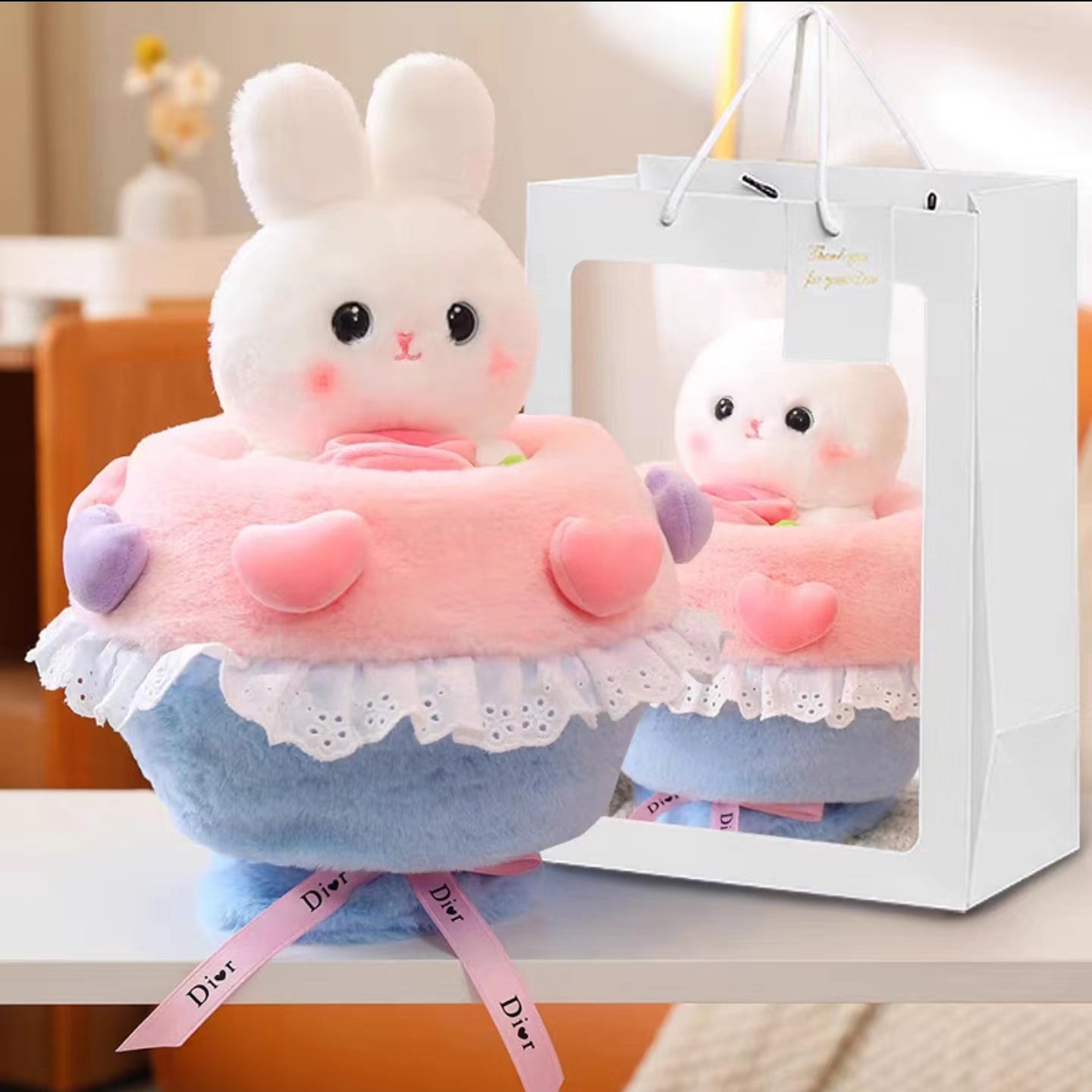 Rabbit Bear Transformation Bouquet