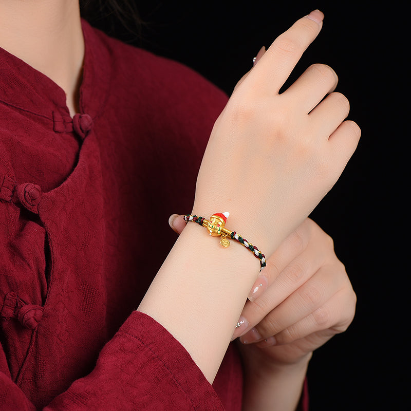 Christmas gift-hand-woven bracelet (adjustable)