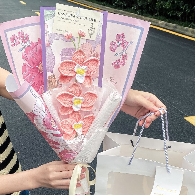 Hand Crocheted Phalaenopsis Bouquet