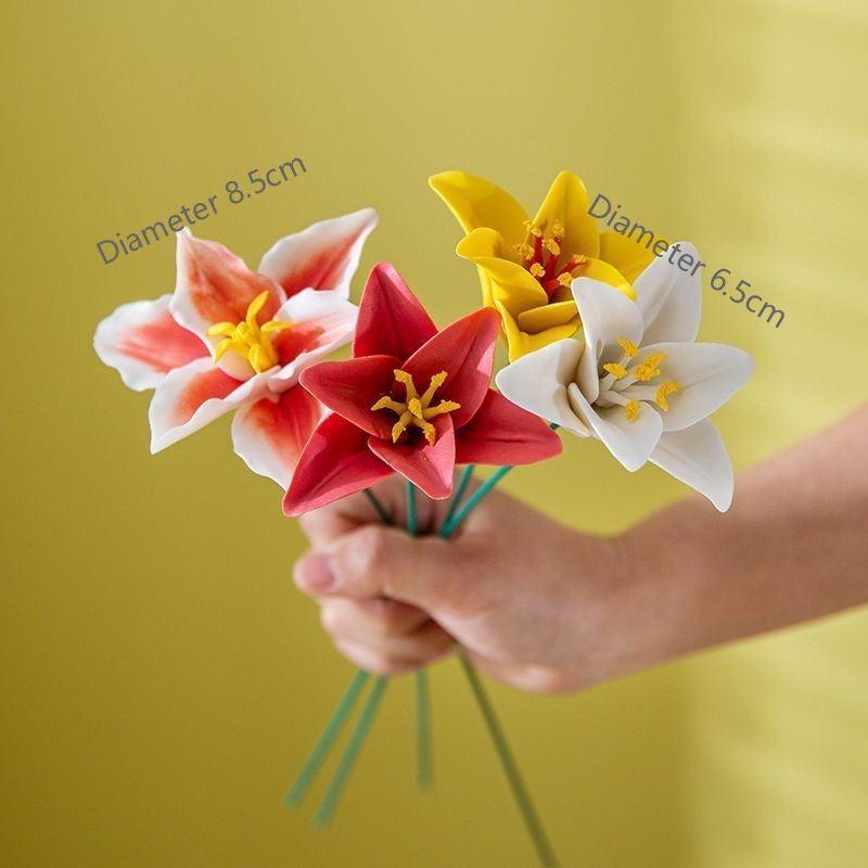 Ceramic handmade porcelain flower art decoration home living room decoration