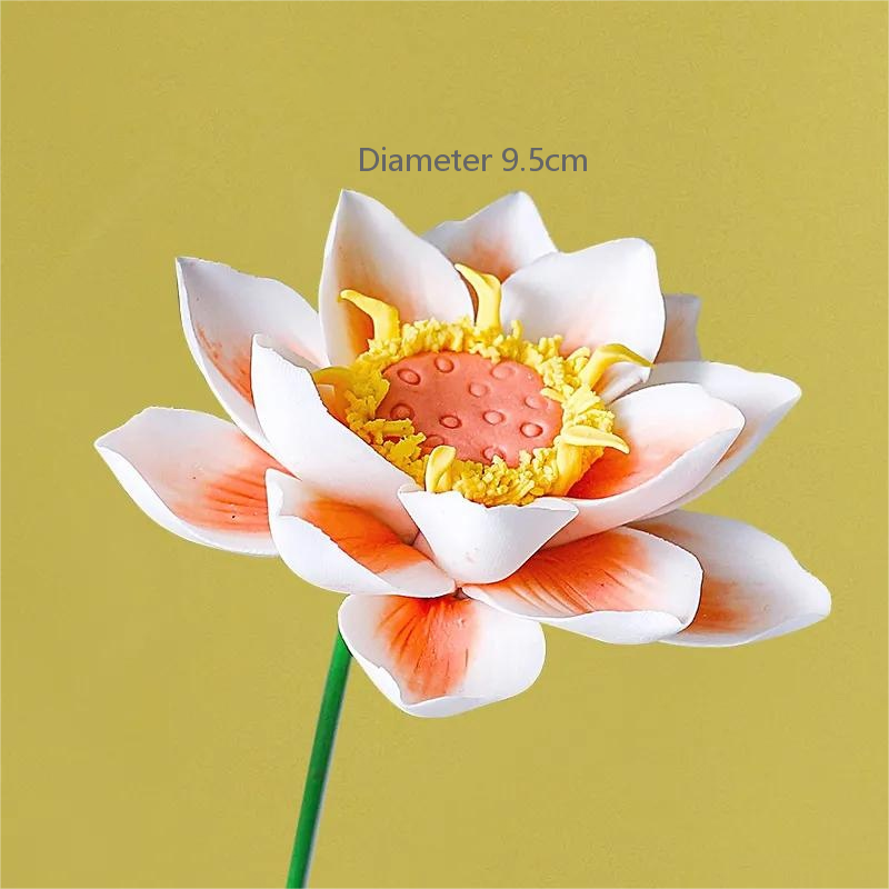Ceramic handmade porcelain flower art decoration home living room decoration