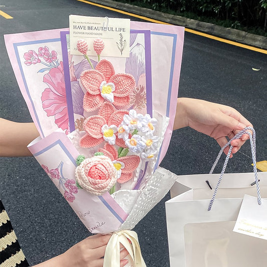 Hand Crocheted Phalaenopsis Bouquet