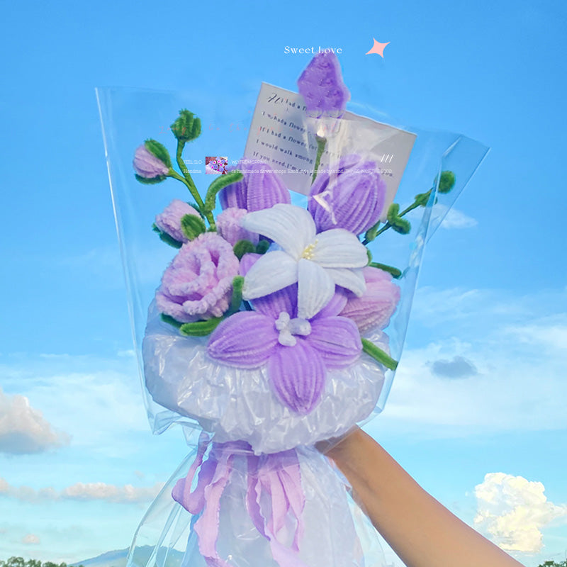 Handmade twisted stick bouquet