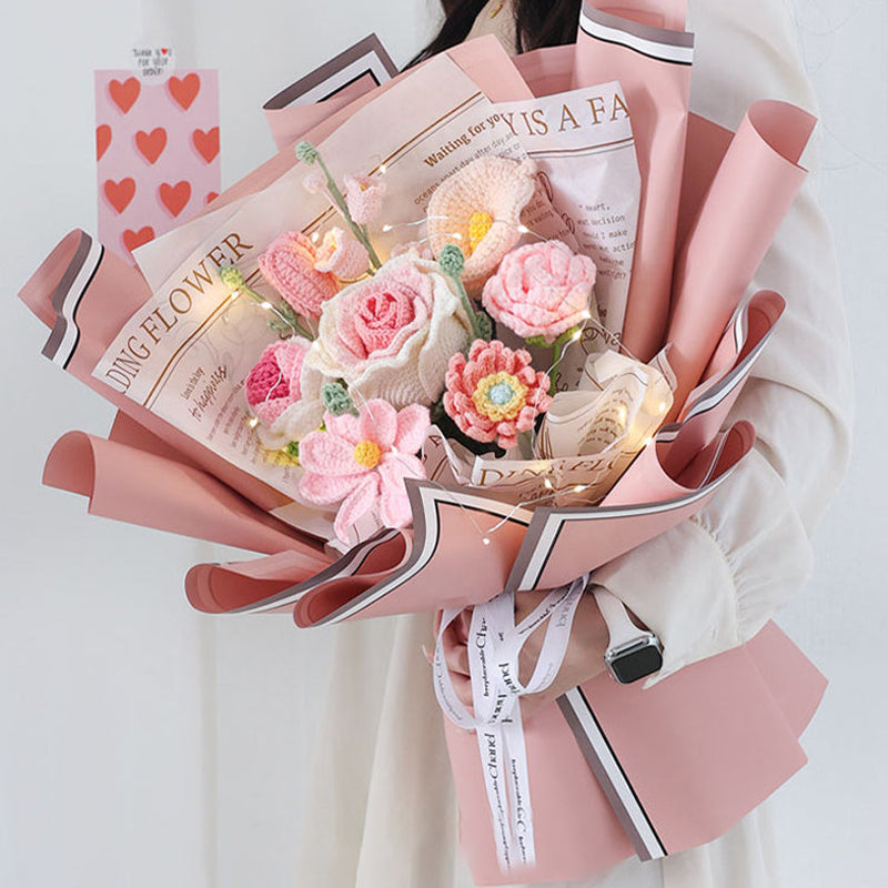 Hand Crocheted Thai Rose Bouquet