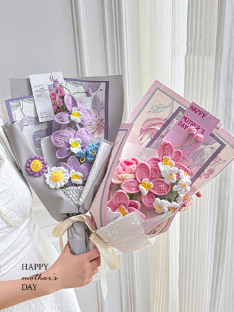 compare product Hand Crocheted Phalaenopsis Bouquet