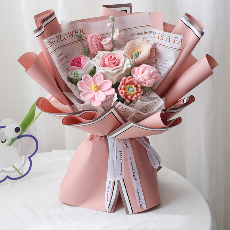 Hand Crocheted Thai Rose Bouquet