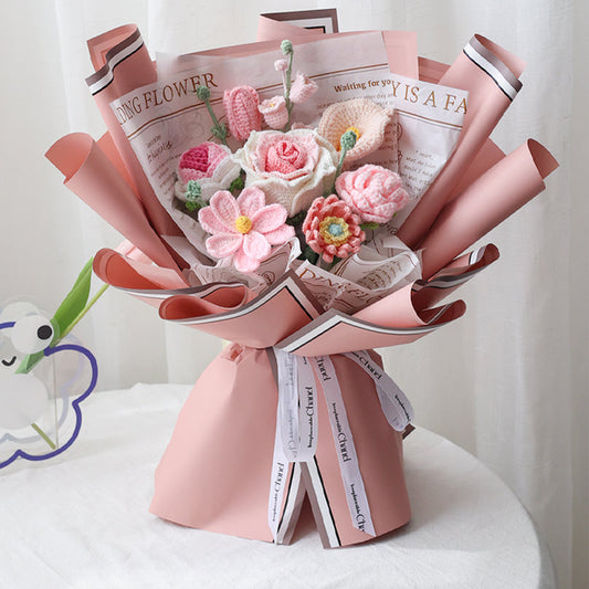 Hand Crocheted Thai Rose Bouquet