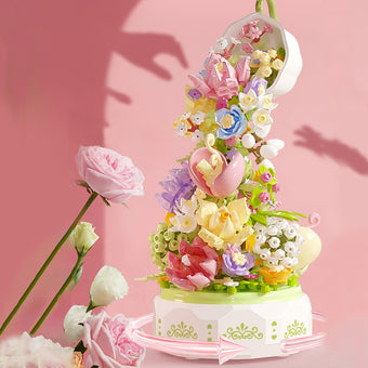 compare product Waterfall Bouquet Music Box Building Block Night Light