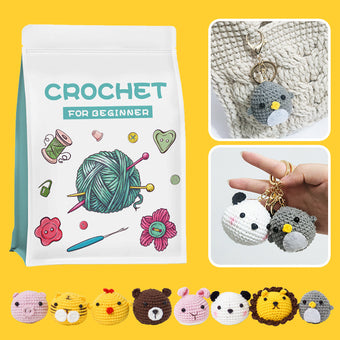 compare product Hand crochet small animal dolls