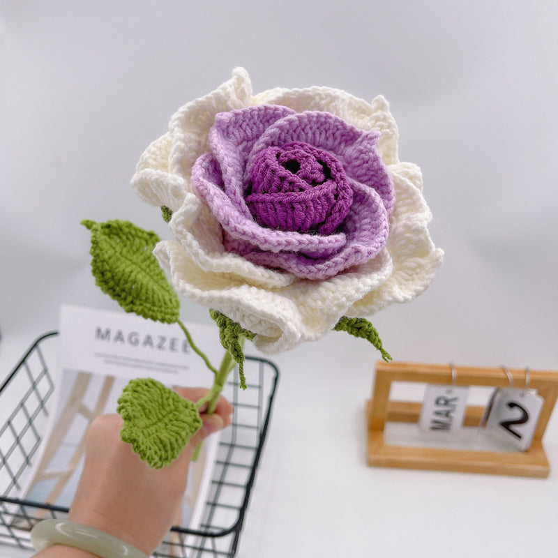 Handwoven Single Thai Rose Bouquet