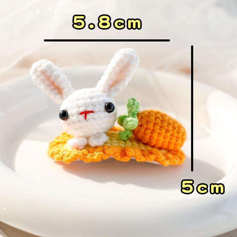 Dog and cat hairpins--Handmade woolen knitted