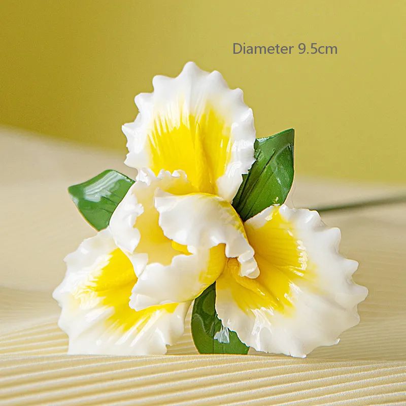 Ceramic handmade porcelain flower art decoration home living room decoration