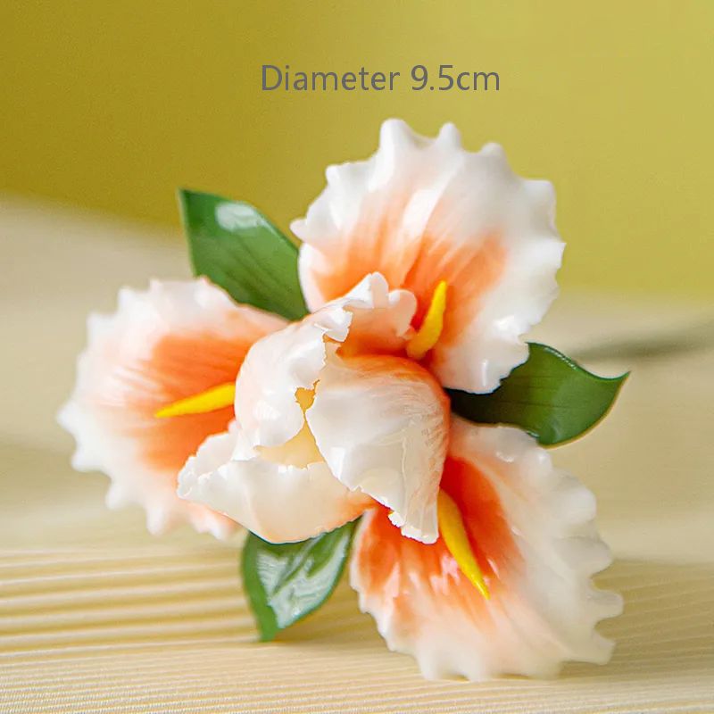 Ceramic handmade porcelain flower art decoration home living room decoration