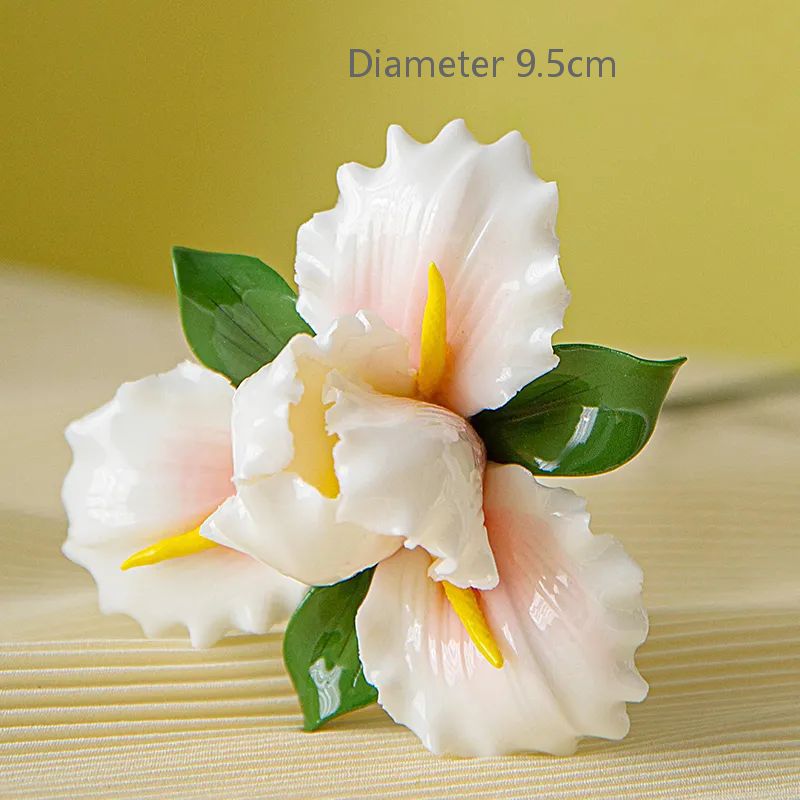 Ceramic handmade porcelain flower art decoration home living room decoration