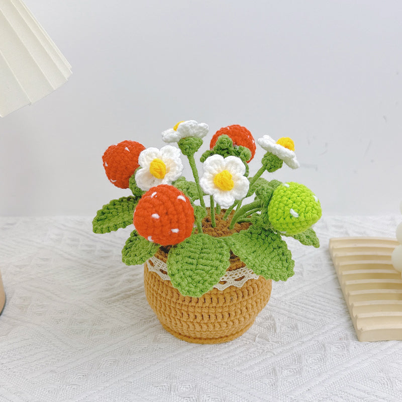 Crochet Tulip Flower Pot