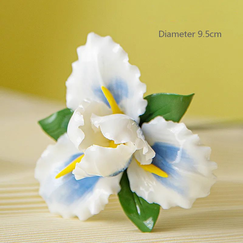 Ceramic handmade porcelain flower art decoration home living room decoration