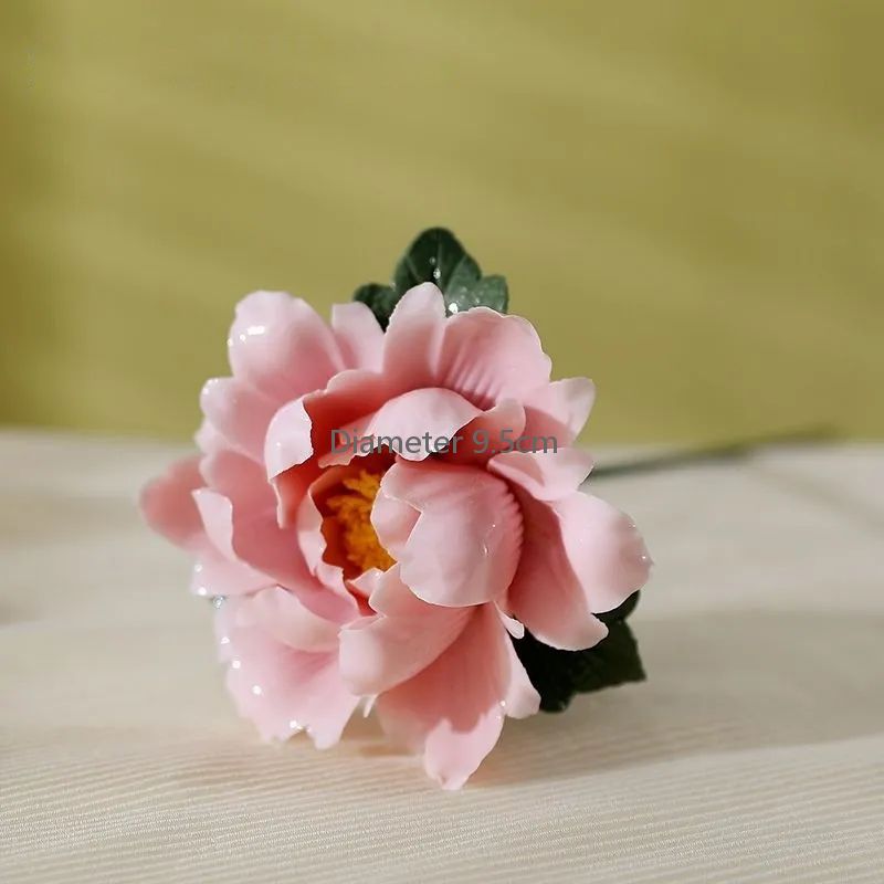 Ceramic handmade porcelain flower art decoration home living room decoration