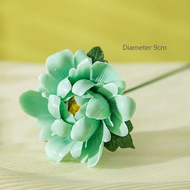 Ceramic handmade porcelain flower art decoration home living room decoration