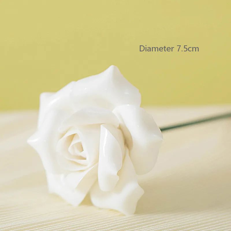 Ceramic handmade porcelain flower art decoration home living room decoration