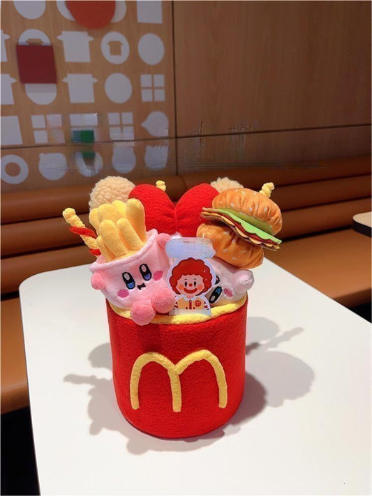 Fried chicken and burger creative bouquets