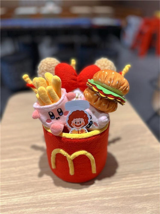 Fried chicken and burger creative bouquets