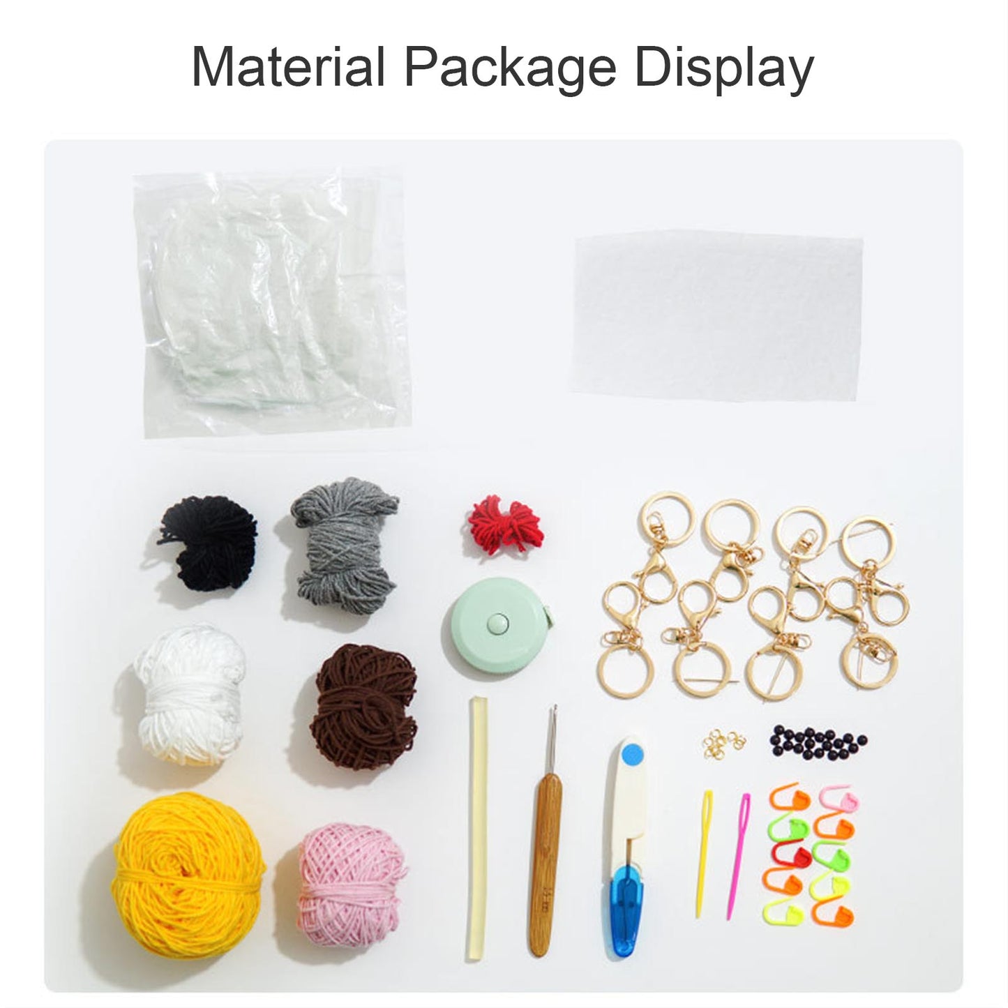 Hand crochet small animal dolls