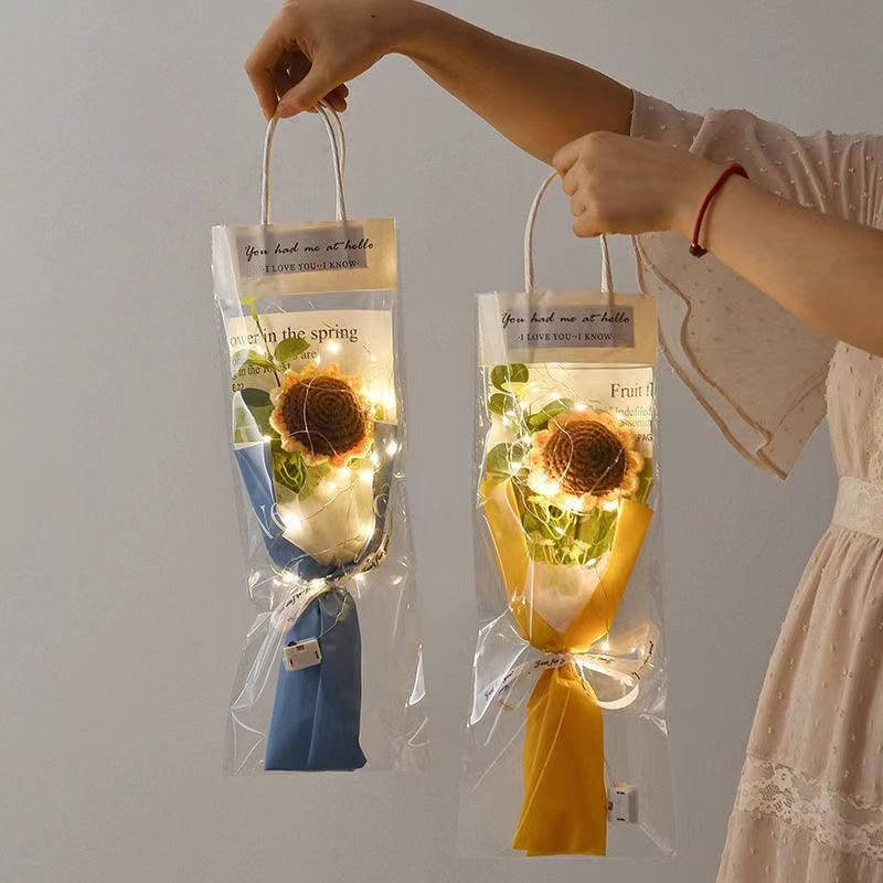 1pc Crochet Flower Handmade Knitted Flower