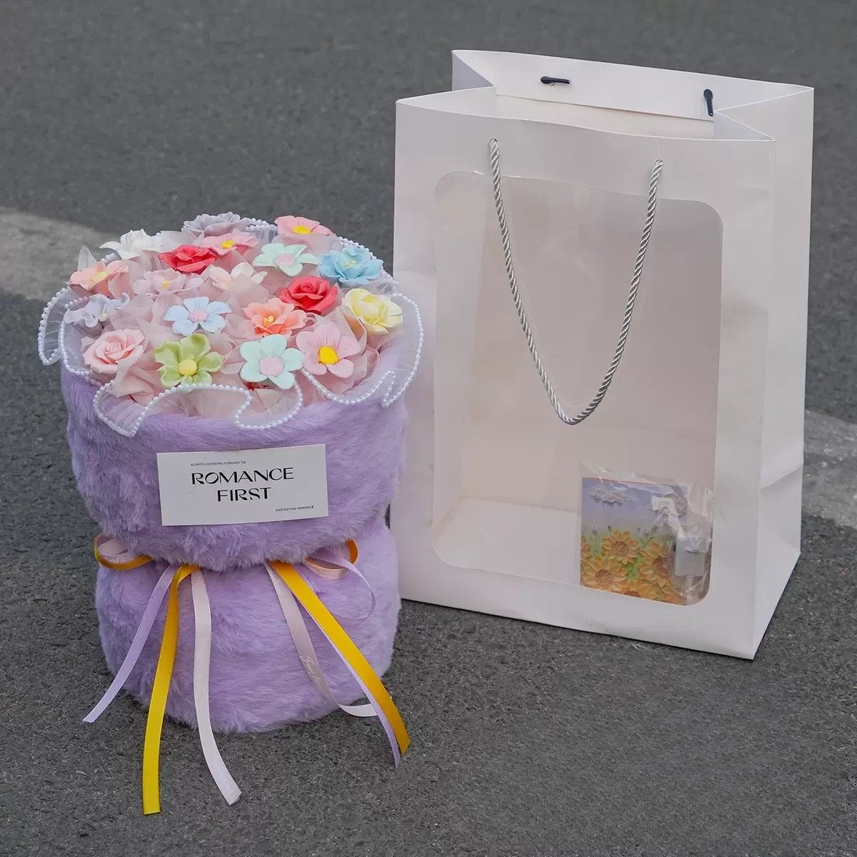 Handmade ceramic flower bouquet