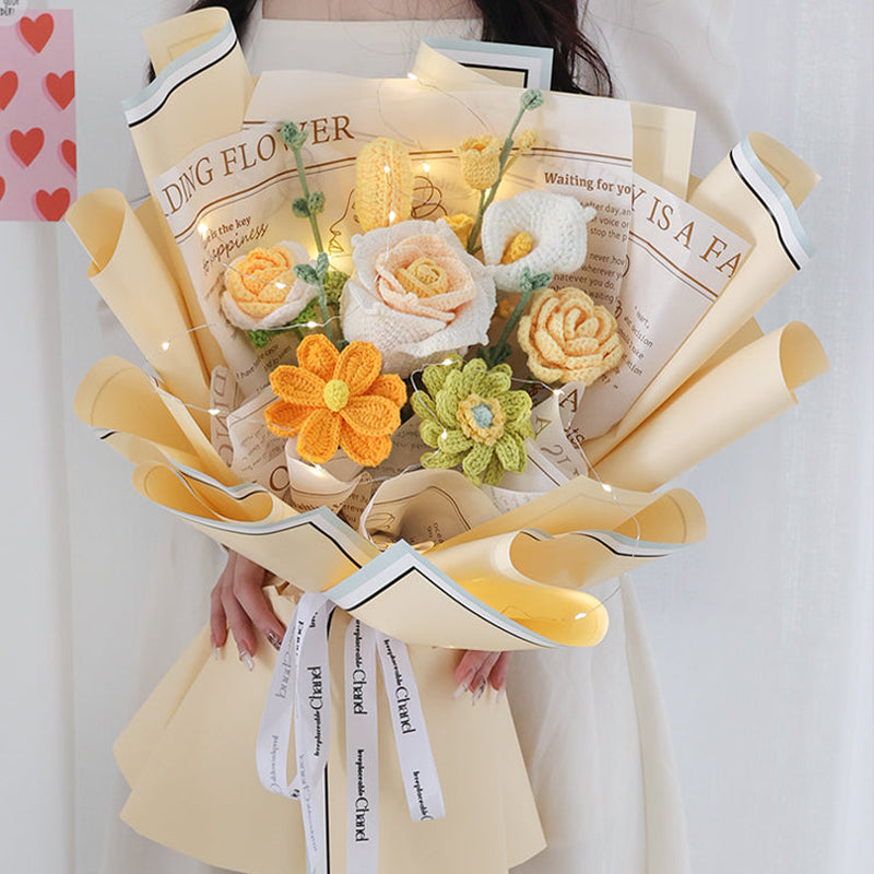 Hand Crocheted Thai Rose Bouquet