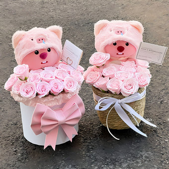 compare product Little beaver loopy doll bouquet