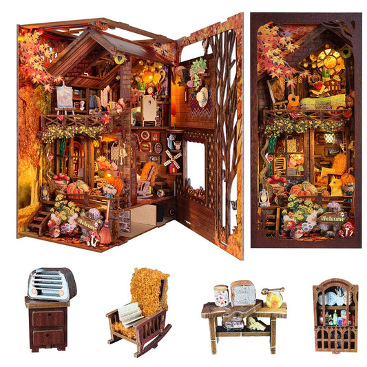 Hand-assembled wooden toys-Twilight Cottage