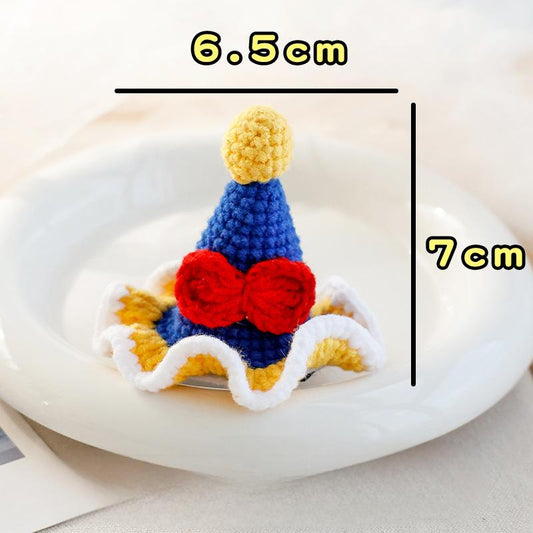 Dog and cat hairpins--Handmade woolen knitted