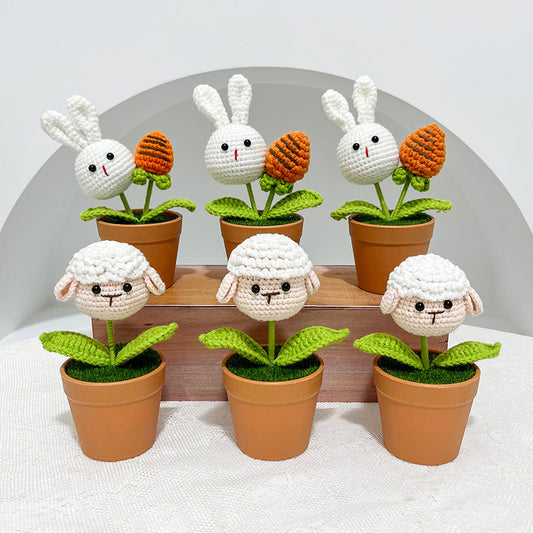 Cartoon Potted Animals