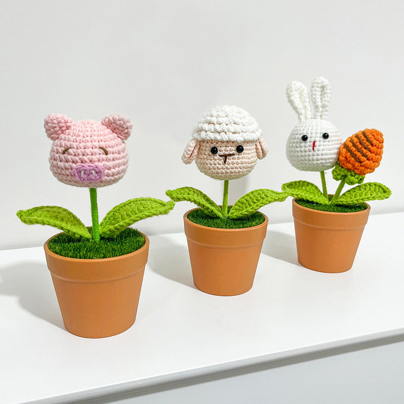 Cartoon Potted Animals