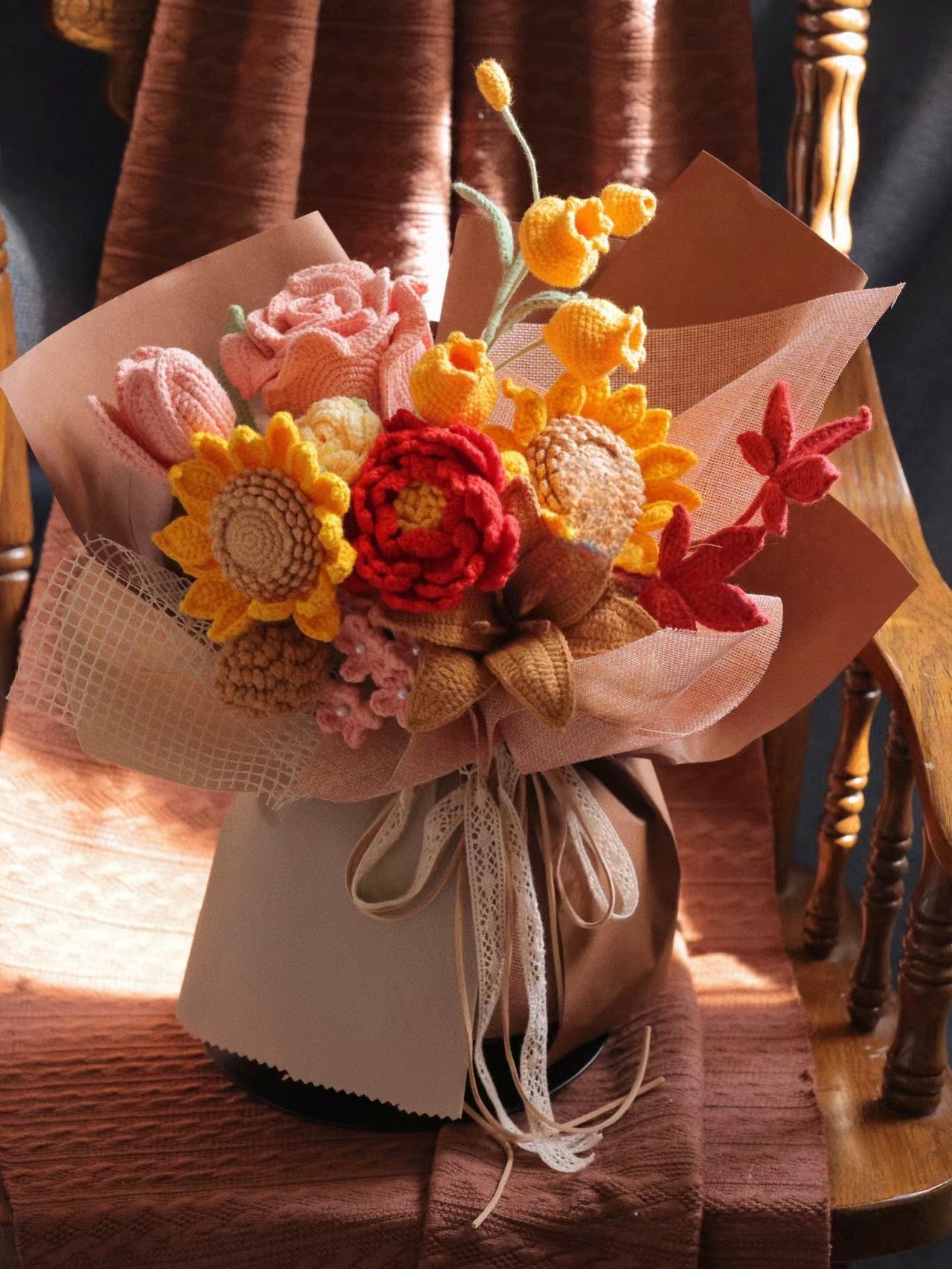 Handwoven Vintage Large Bouquet