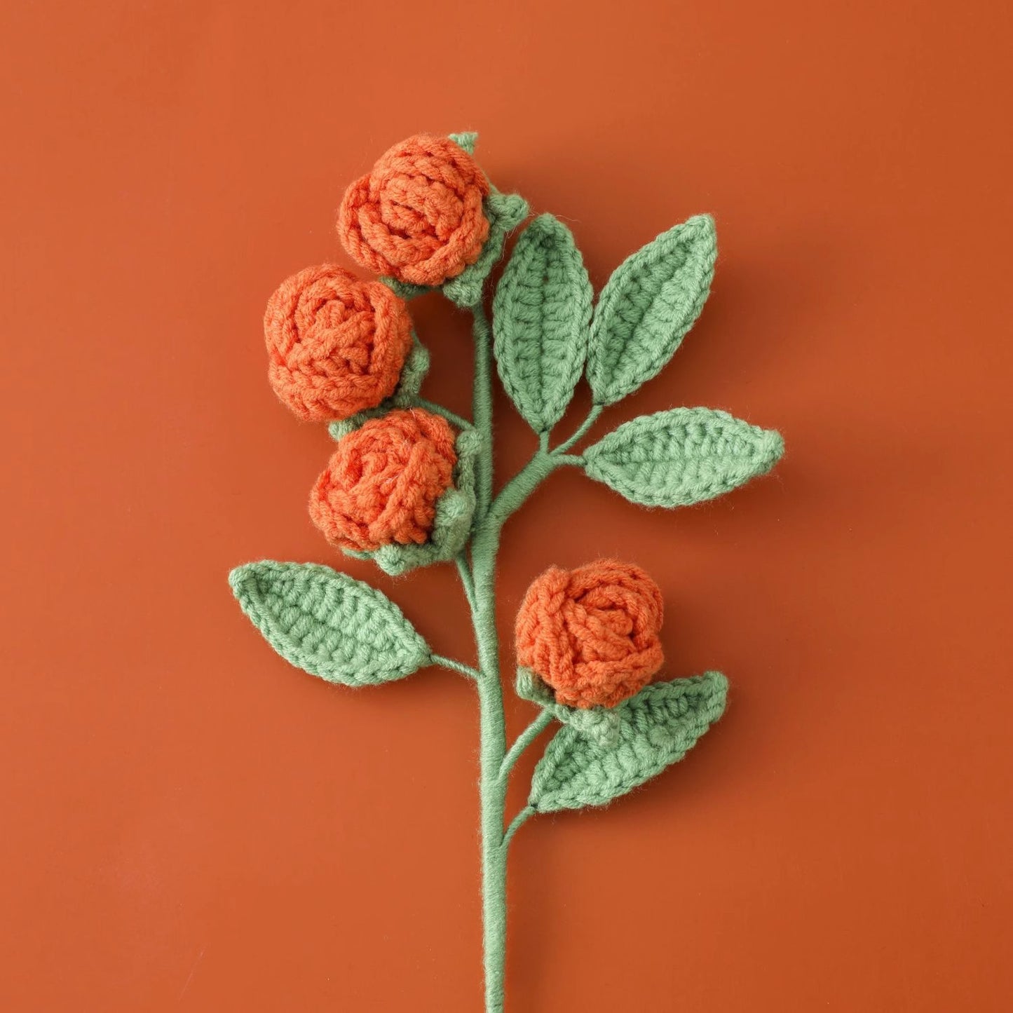 Crocheted Multi-Headed Rose
