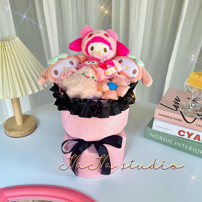 Cinnamon dog Kuromi Pacha dog Melody doll bouquet